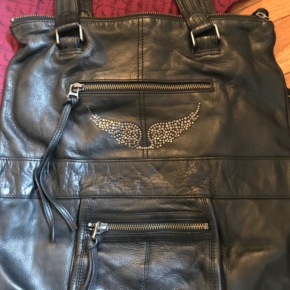 Zadig&Voltaire black leather multi-wearable bag - Picture 2 of 8